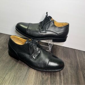 Studio Belvedere Shoes Mens Duke Dress Oxford Black Leather Lace Up 11.5D